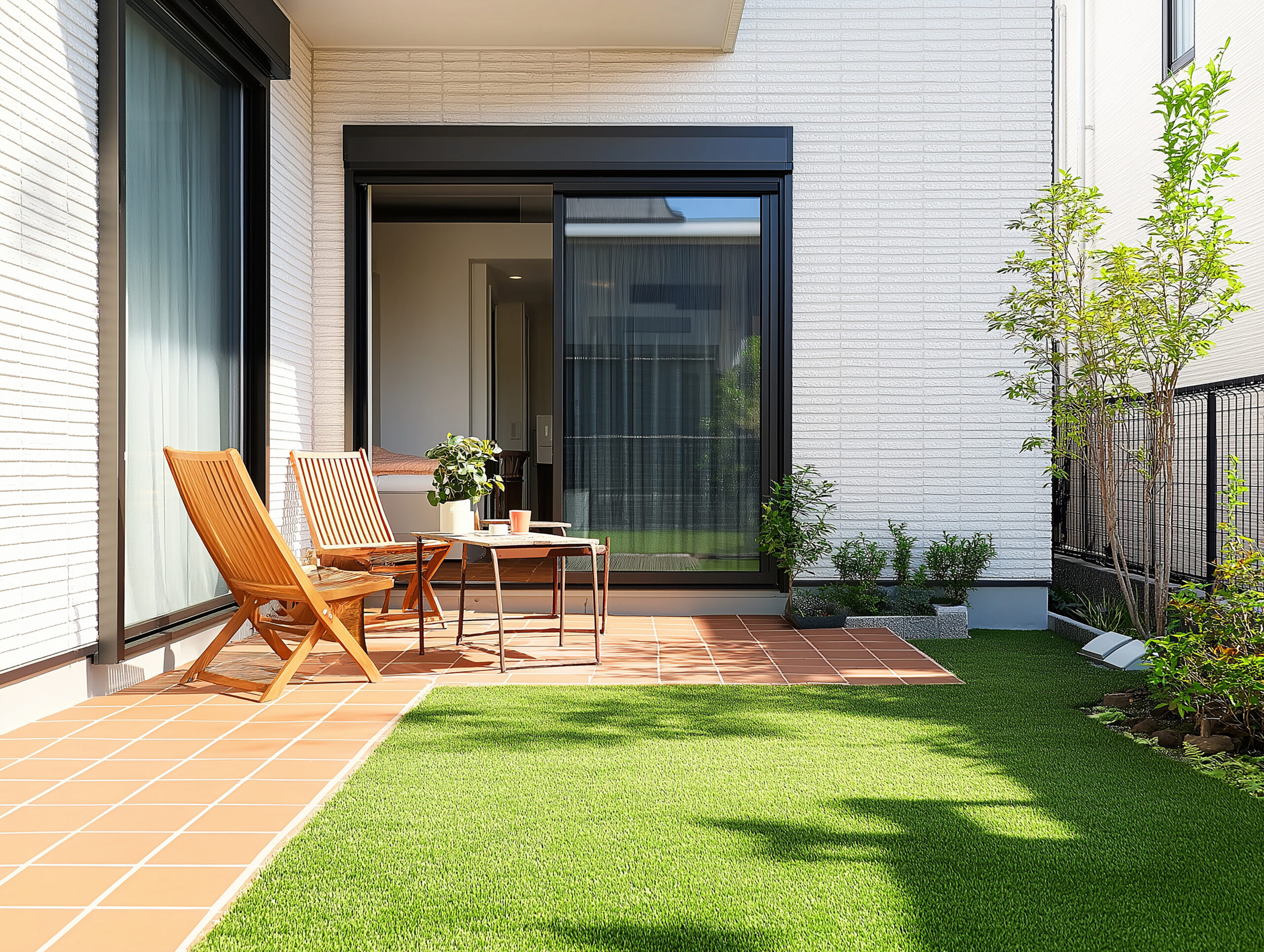 新築のイメージ　小さな庭